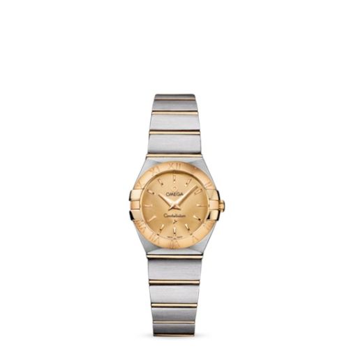 Omega Constellation Quartz 24 Brushed Stainless Steel / Yellow Gold / Champagne